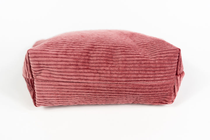 Small Pink Corduroy Wedge Bag