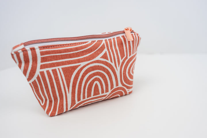 Extra Small Peach Rainbow Wedge Bag