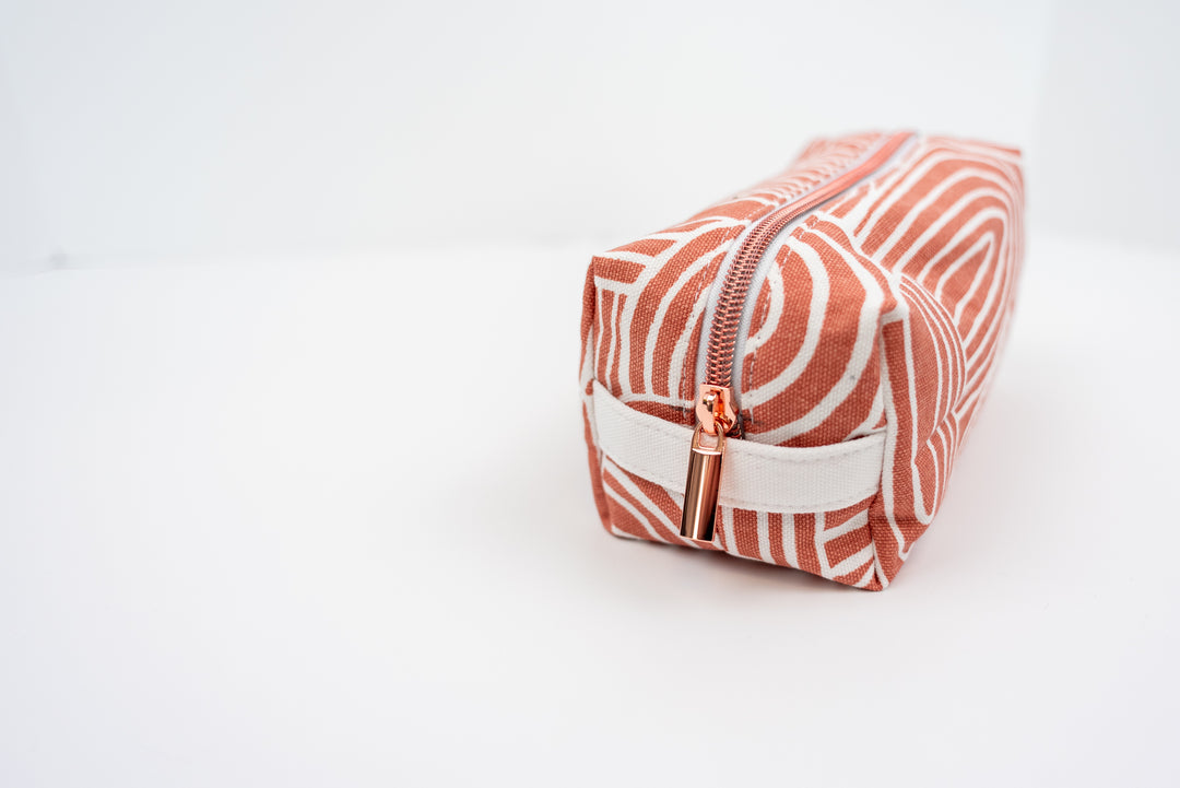 Medium Peach Rainbow Boxy Bag