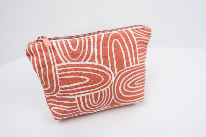 Medium Wedge Bag - Peach Rainbow