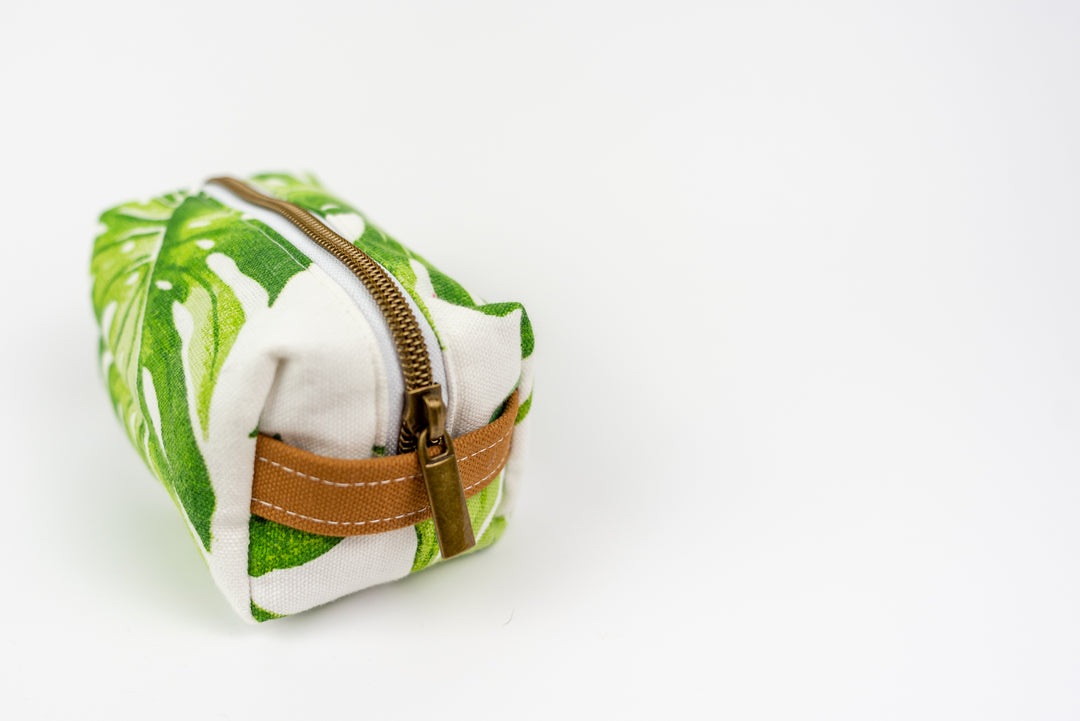 Small Palm Leaf Boxy Bag