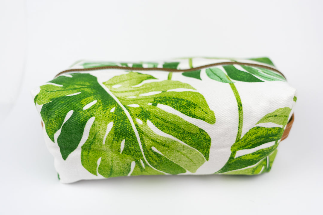 Large Palm Leaf Boxy Bag