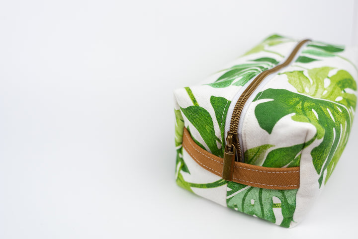 Large Palm Leaf Boxy Bag