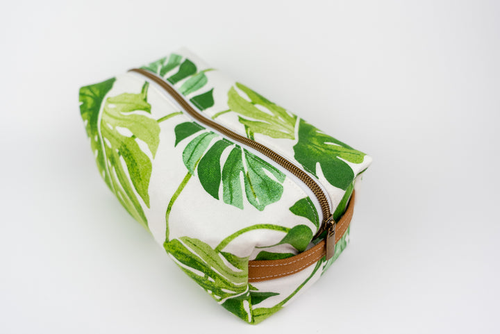 Large Palm Leaf Boxy Bag