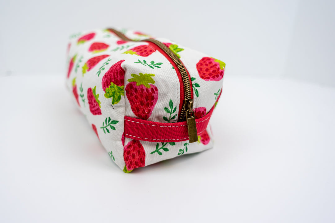 Large Strawberry Boxy Bag