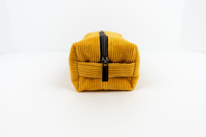 Medium Yellow Corduroy Boxy Bag