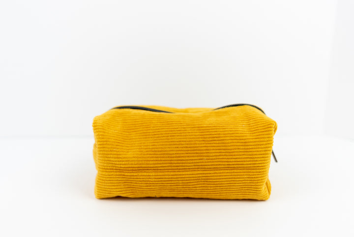 Medium Yellow Corduroy Boxy Bag