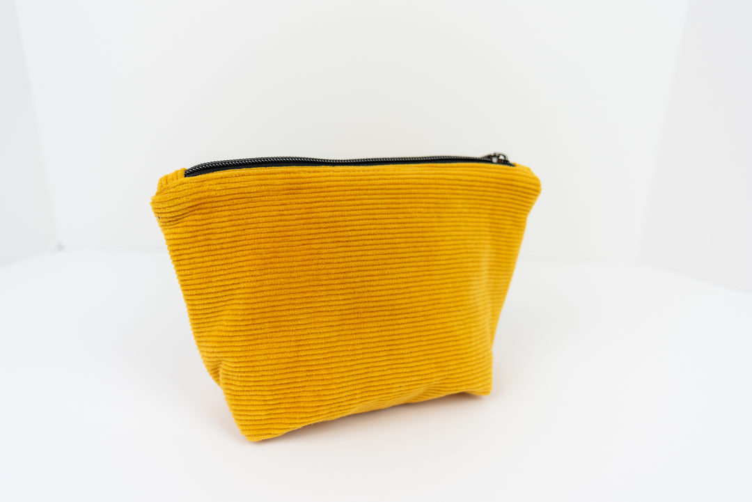Small Yellow Corduroy Wedge Bag