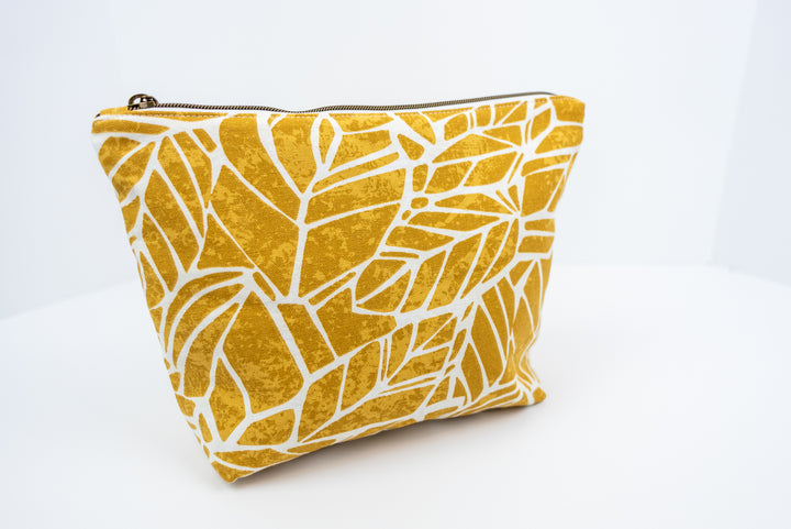 Large Wedge Bag - Yellow Leaves